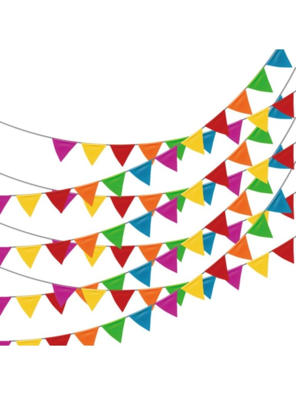250pcs Multicolor Pennant Flags - 263ft Nylon Fabric Party Decorations, Grand